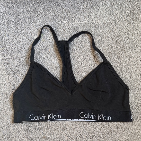 Calvin Klein Black Sports Bra - Picture 1 of 3